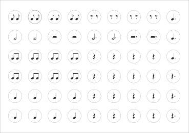 NOTEN Motivaufkleber 1 - Elementare Grundausbildung   5 Bögen