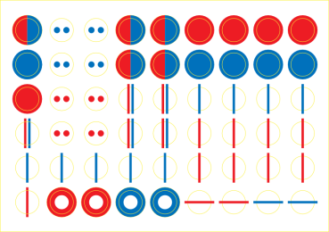 Rhythmik-Motivaufkleber - Musikalische Frühförderung  5 Bögen