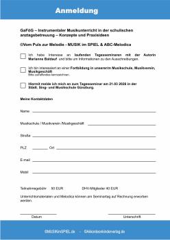 Preview: GaFöG - Instrumentaler Musikunterricht, Samstag 21.03.2026  89312 Günzburg