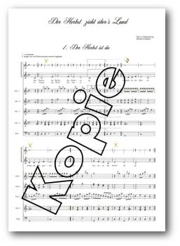 Preview: Der Herbst zieht übers Land - Stimmensatz