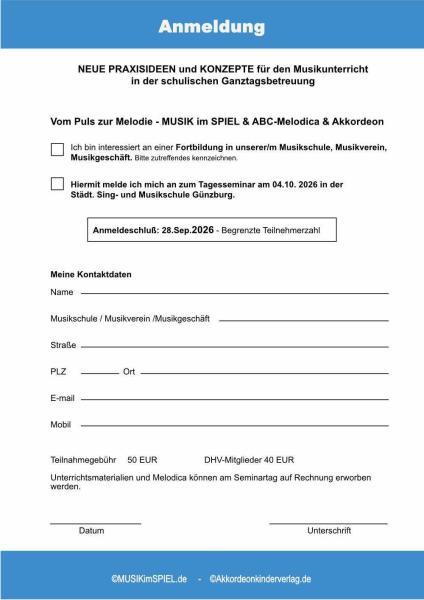 GaFöG - NEUE PRAXISIDEEN und KONZEPTE, Samstag 04.10.2026 in 89312 Günzburg
