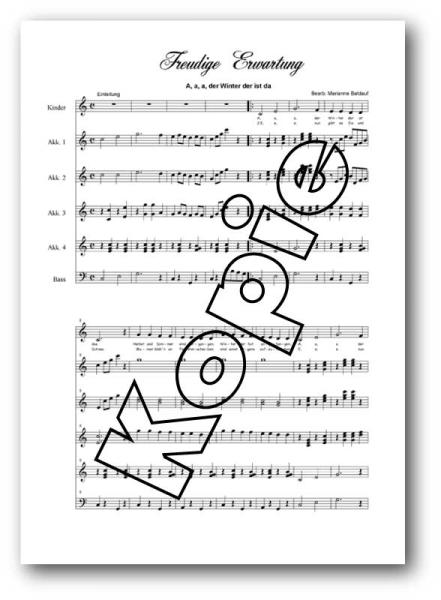 Freudige Erwartung - Stimmensatz